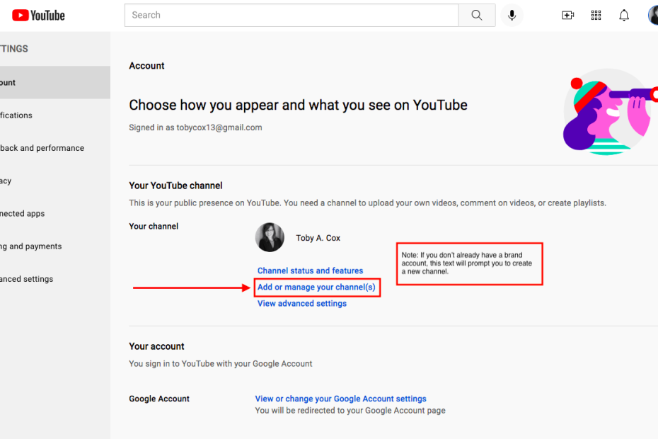 How To Set Up Your Youtube Brand Account In Less Than Five Minutes