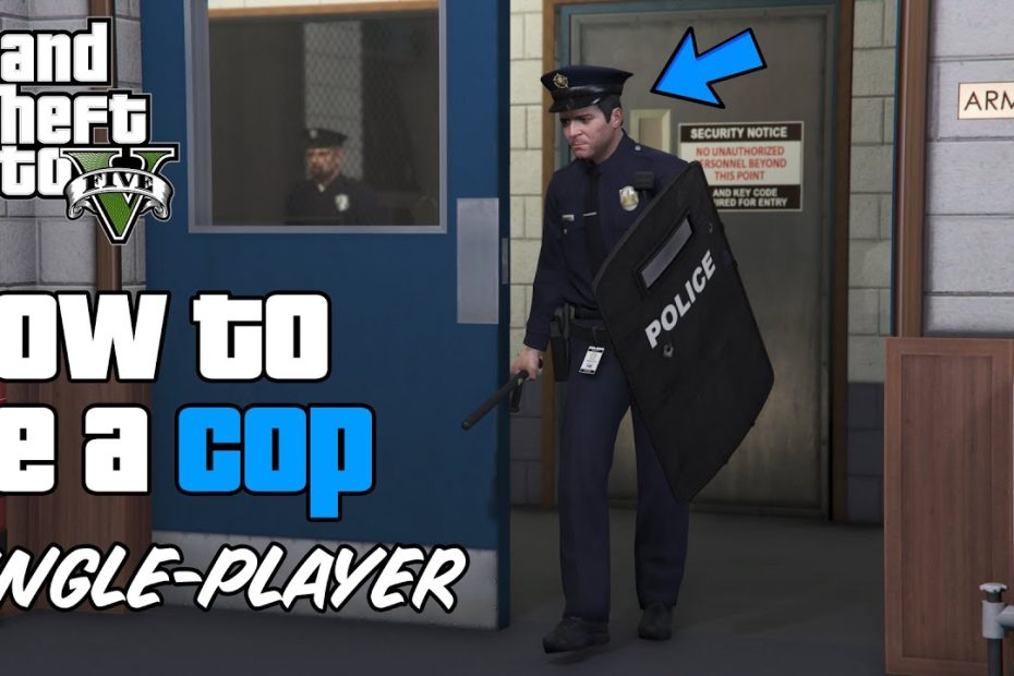 Gta 5 - How To Join The Police! (Police Uniform, Free Weapons, Swat Shield)  - Youtube